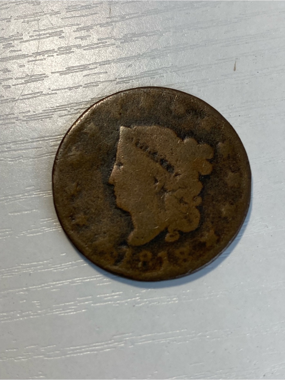 1818 Large cent